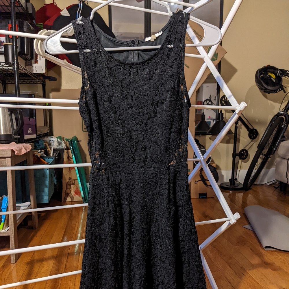 Black lace dress, XS